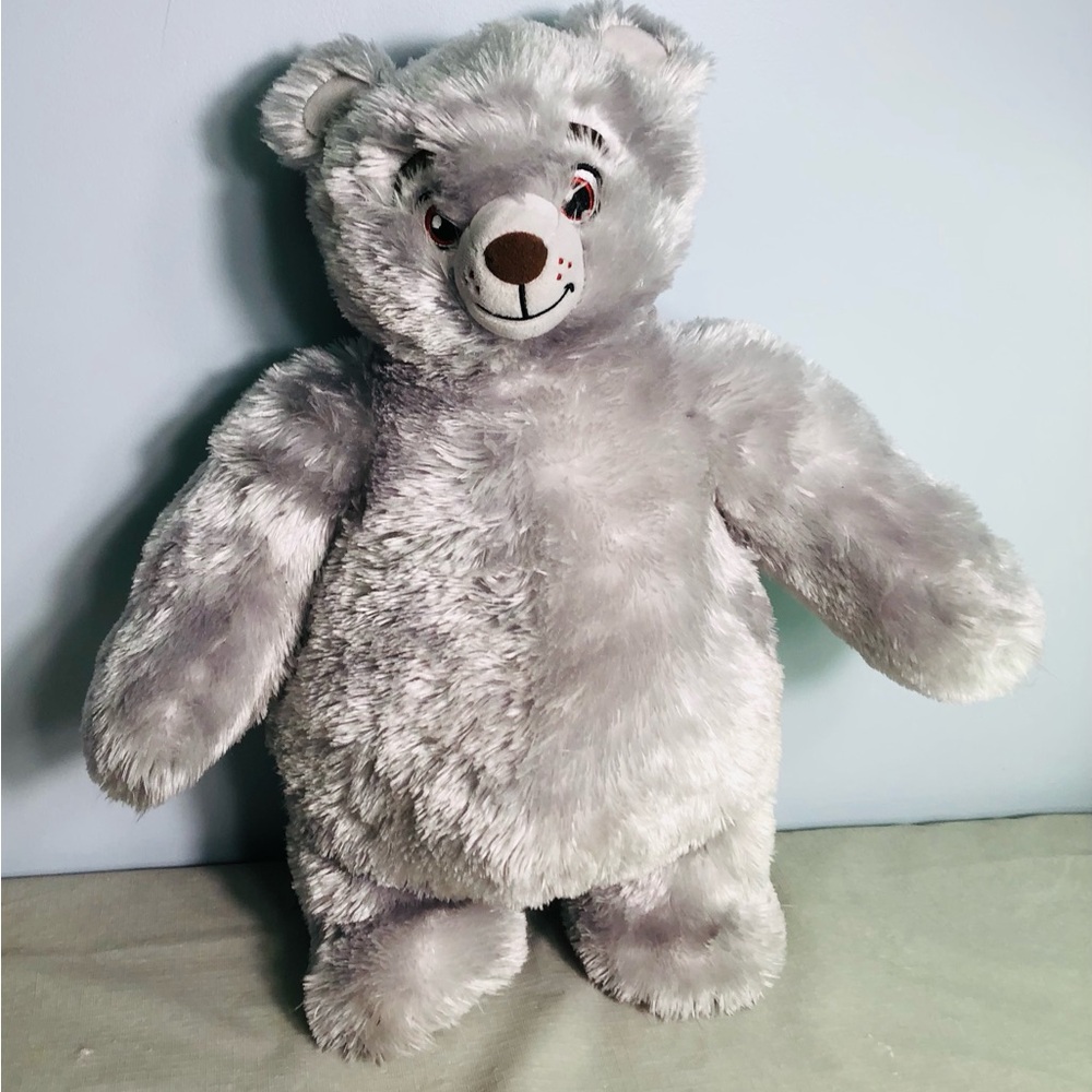 Build-A-Bear Grizz Grizzly Bear Plush. Silver 18 Inches 2023